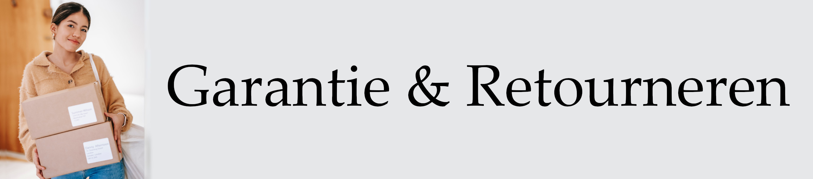 Garantie en Retour banner