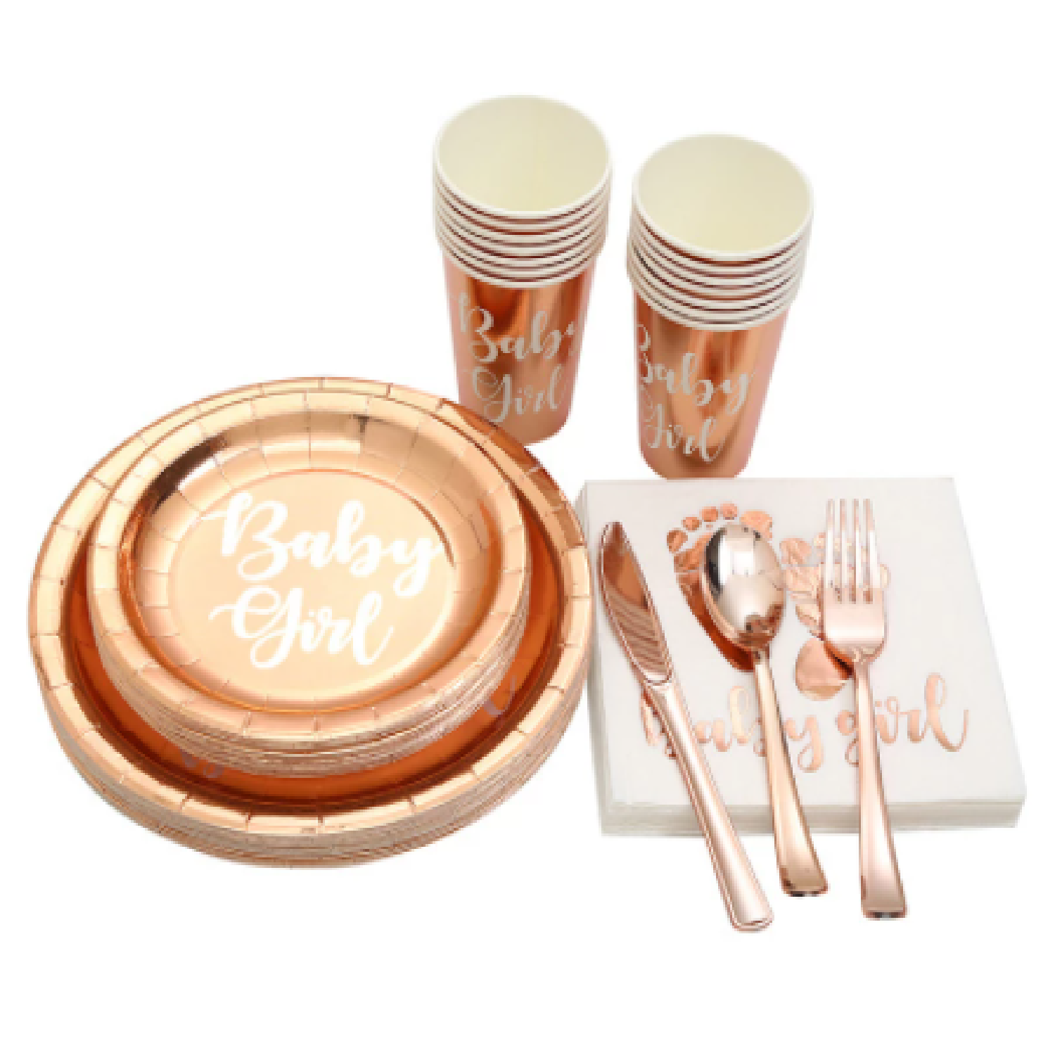 Rose Gold Baby Girl Set 
