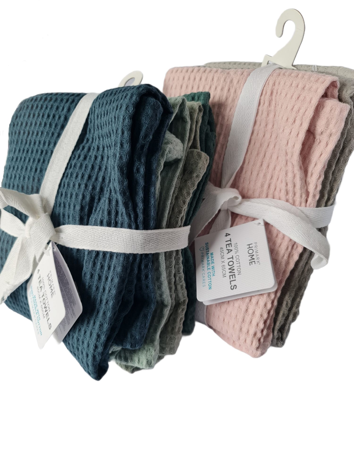 Theedoeken Roze-Blauw